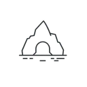 Grotte, symbole des cavités souterraines.