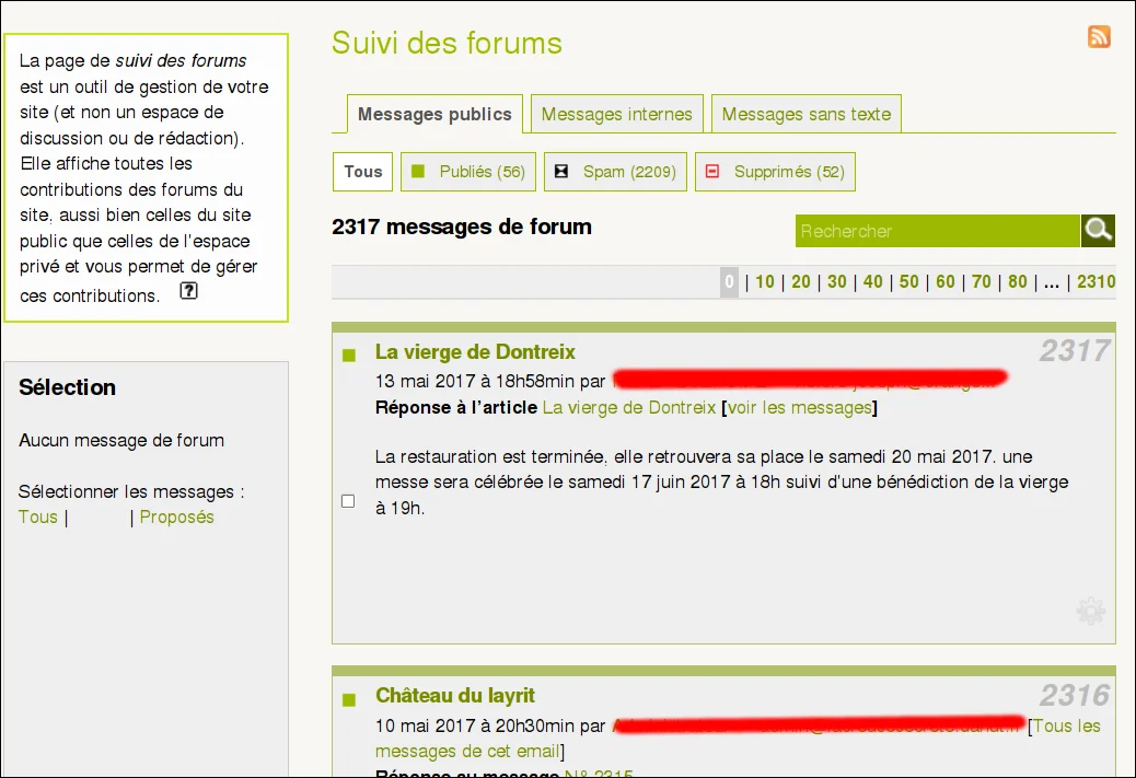 AccĂšs aux forums
