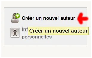 Créer auteur