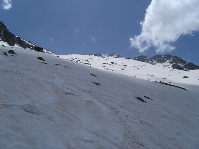 Montée dans la neige molle