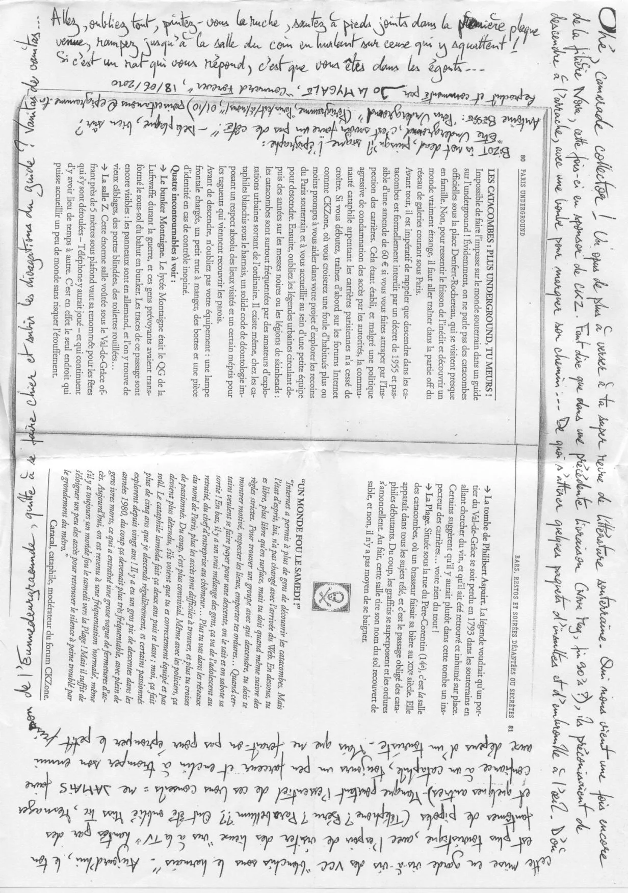 Tract donné par le couple a l'anschluss