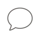 Bulle de dialogue symbolisant la communication.