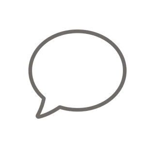 Bulle de dialogue symbolisant la communication.