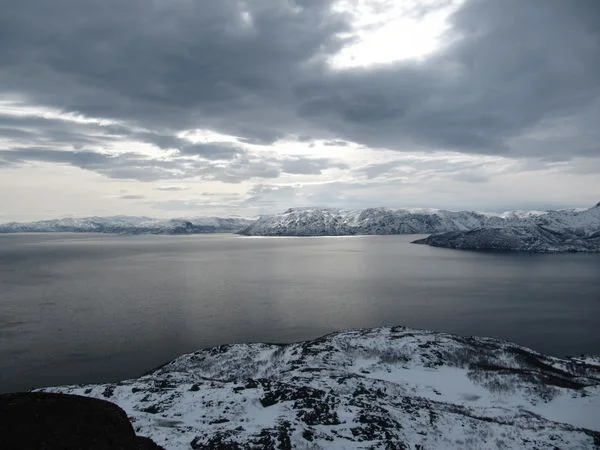 Sommet avec vue du continent