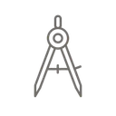 Compas de dessin technique.
