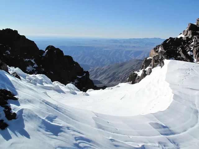 Il y a plus de neige au dessus de 3800m