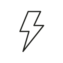 Éclair, symbole de l’énergie et des exploitations.