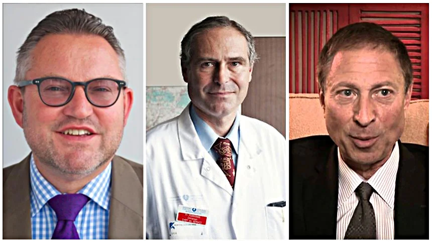 Respectivement "Dr Nicolaus, Pr Perronne, Dr Horowitz"