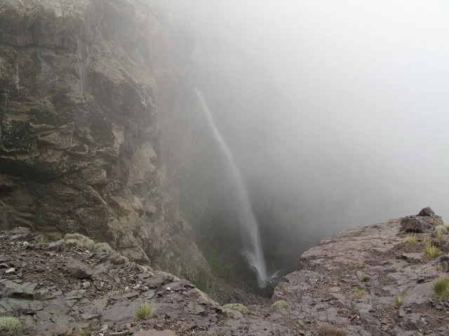 Cascades vue de haut